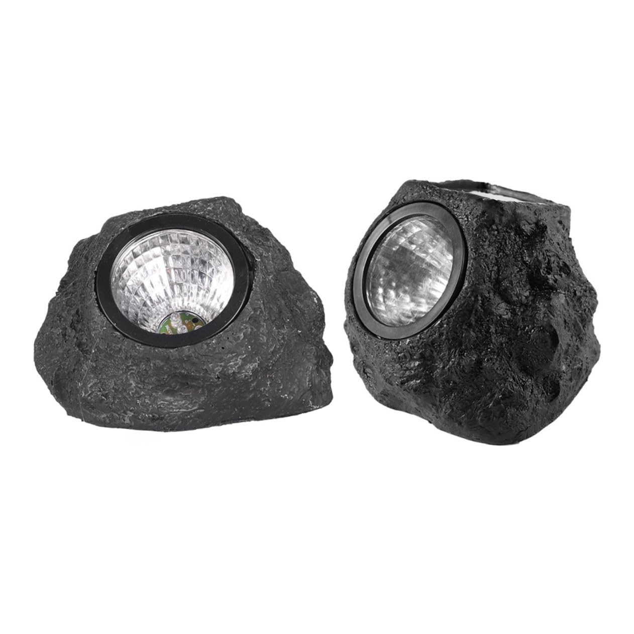 2 lampes solaires pierre étanches contre l'obscurité du jardin