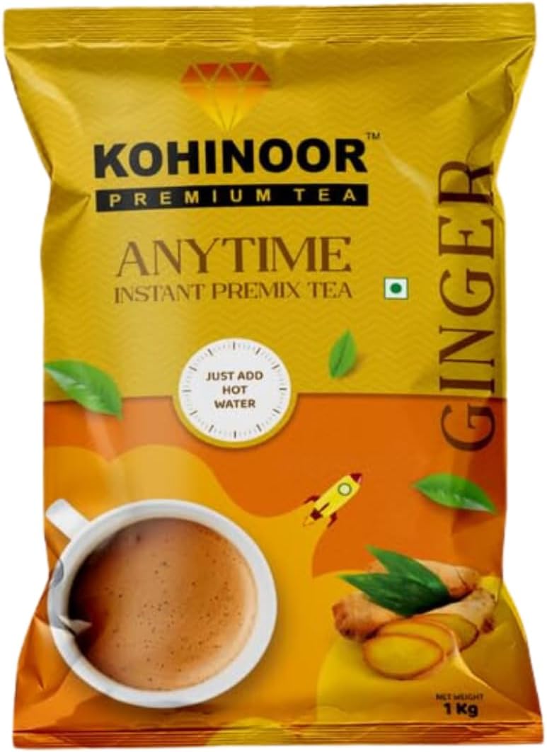 - Anytime Instant Ginger Premix Tea 1 Kg Pack (Pack of 1)
