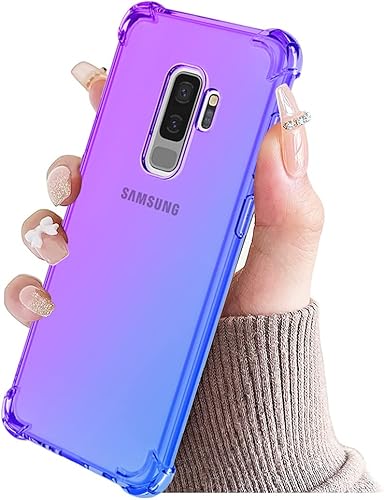 Miniatura 6 de Funda de teléfono para Galaxy S9+, Samsung S9 Plus G965U, fibra de carbono, a prueba de golpes, resistente a los arañazos, TPU suave, contraportada