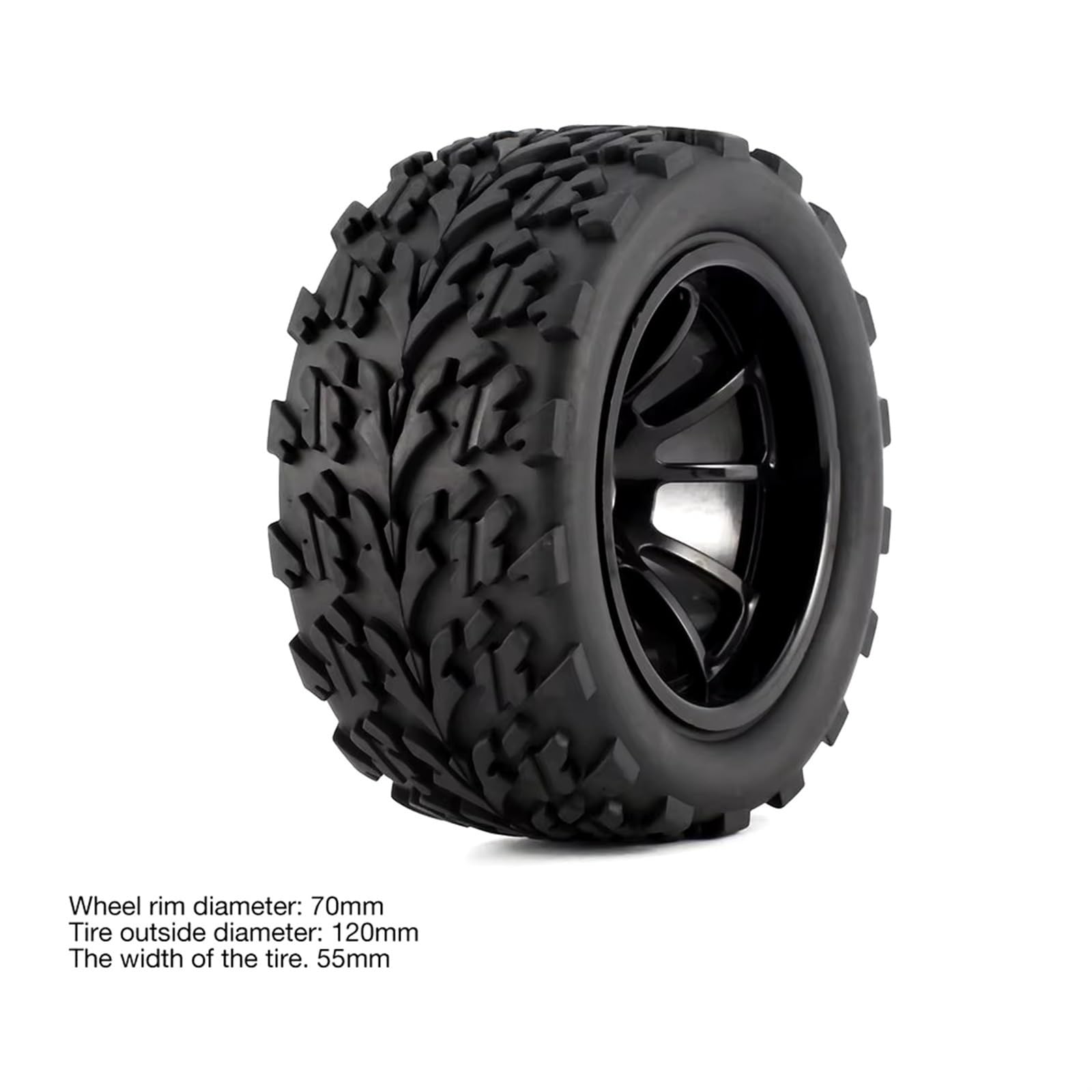 RC Car Repuestos Kit para Traxxas para Arrma para Redcat para HSP para HPI 120MM 1/10 RC para Monster Truck para Buggy Neumático Rueda Inserciones De Espuma Hex 12 Mm