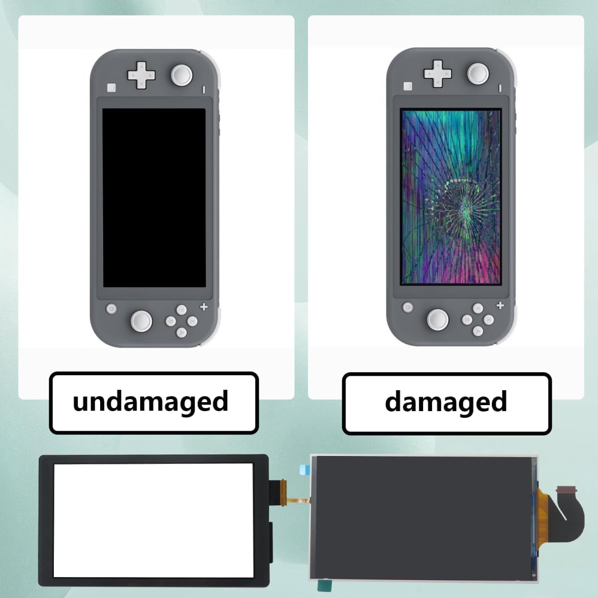 Upgraded Game Replacement 5.5" LCD Screen Display & Touch Digitizer for Nintendo Switch Lite HDH-001