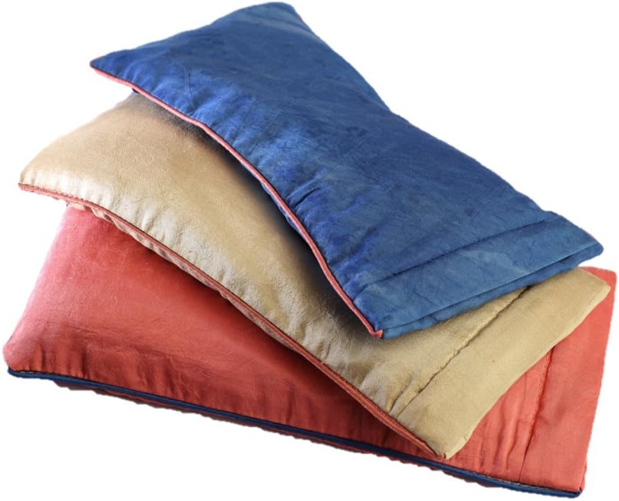 Ayurvedic Herbal Eye Pillow - 100% Silk , Dyed with Plants/herbs Used in Ayurveda, Zero Chemicals, Organic