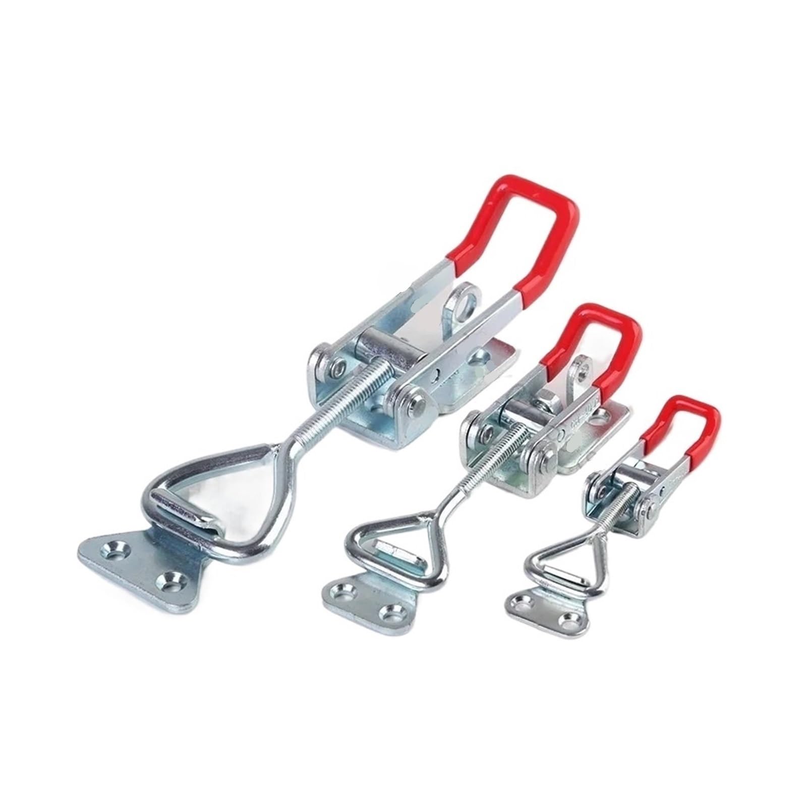 2Pcs Adjustable Toggle Clamp Latch Clasp 4001/4002/4003 Heavy Duty Metal Quick Release Horizontal Woodworking Tool(4003)