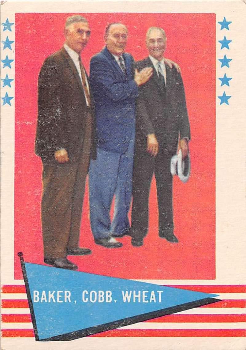 1961 Fleer Set Break One Baseball #1 Frank Baker/Ty Cobb/Zack Wheat Official MLB Trading Card From The Philadelphia Company