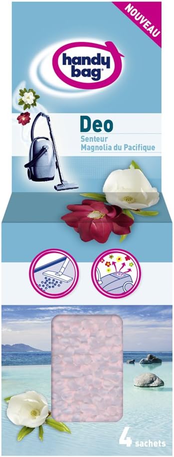 Handy Bag Pack of 4 sachets Deo Pearl Fragrance Vacuum Cleaner sachets Pacific