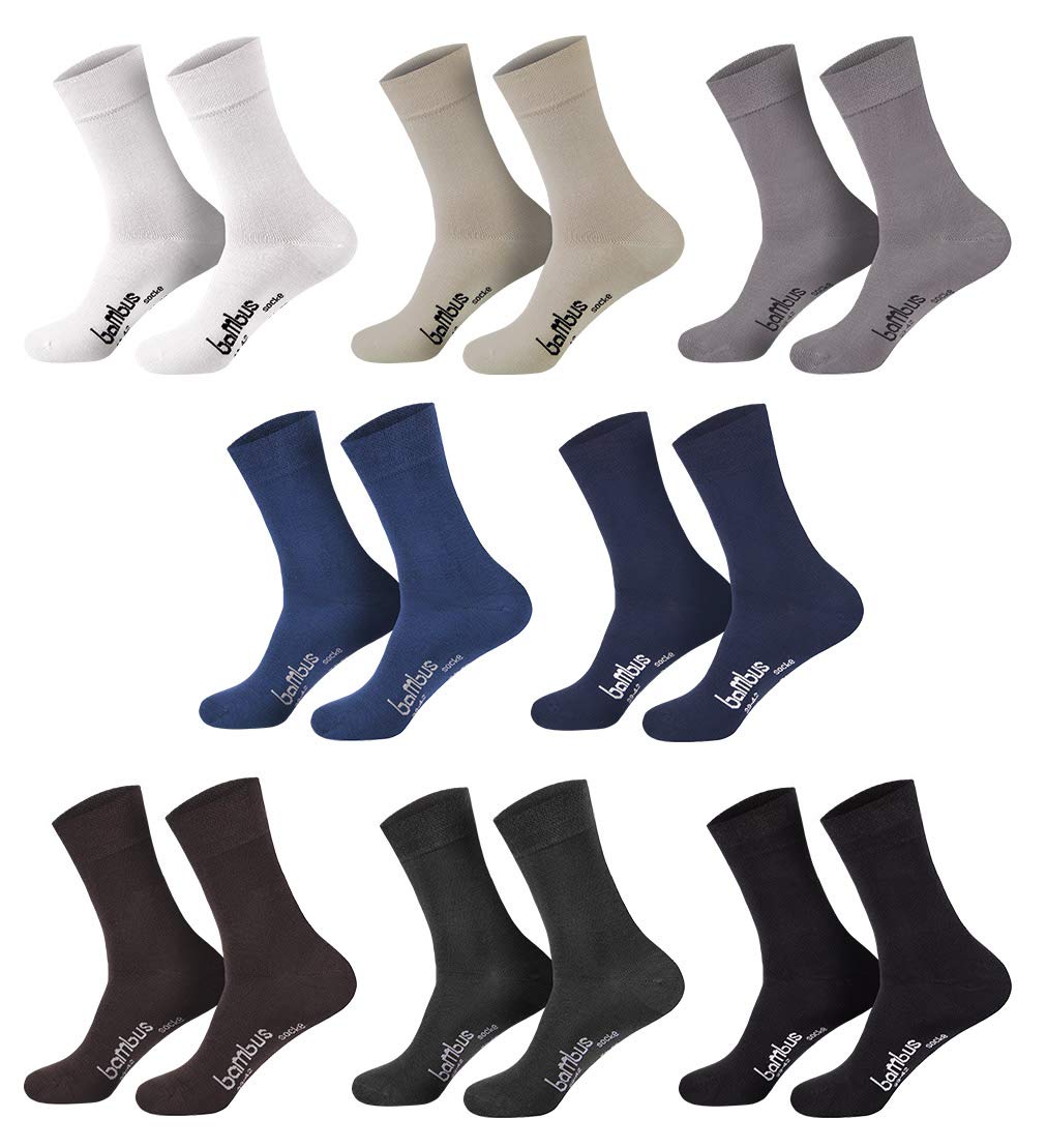 12 pares de calcetines de bambú supersuaves para él y