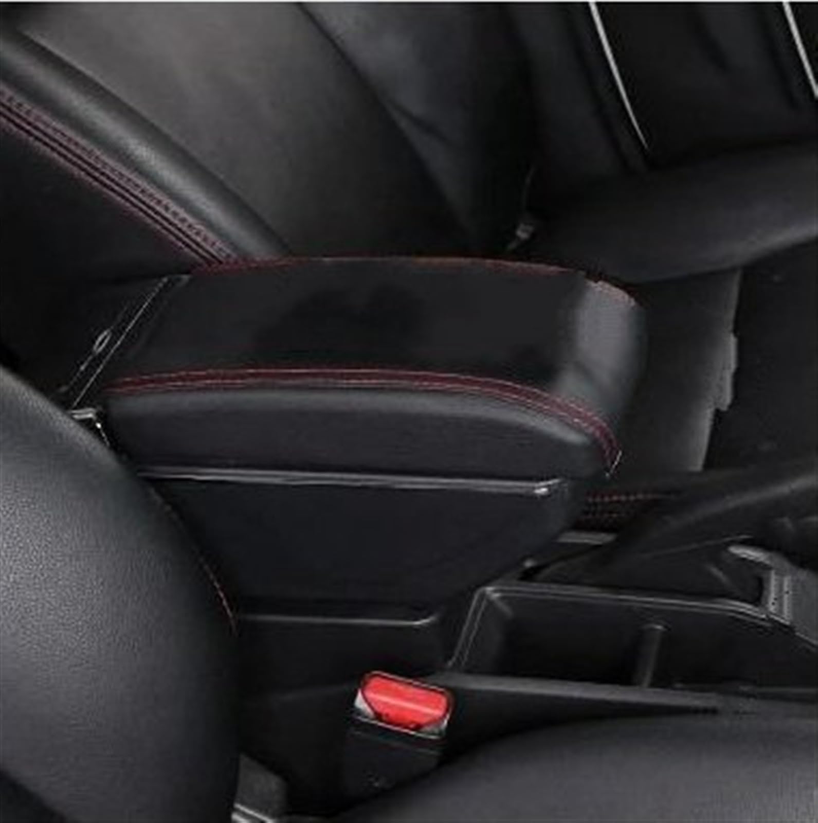 NOHEEU Car Decorative Styling Center Console Multifunctional Storage Box For Yaris GR For Elegant 2020-2023(D Styke Black Red)