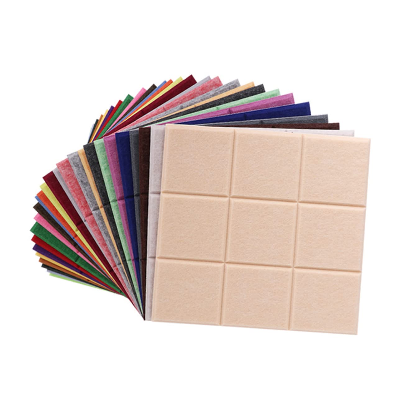 ARTIBETTER Wall Artworks 4pcs Felt Photo Display Board DIY Message Board Classroom Sticker Modern Design Odorless Felt for Home Classroom Decor Easy DIY