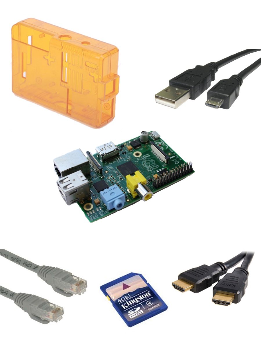 Kit Raspberry Pi XBMC Media Center (d'orange)