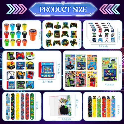 BenLouis 96Pcs Video Game Stationery Set Party Favors for Kids - image 3