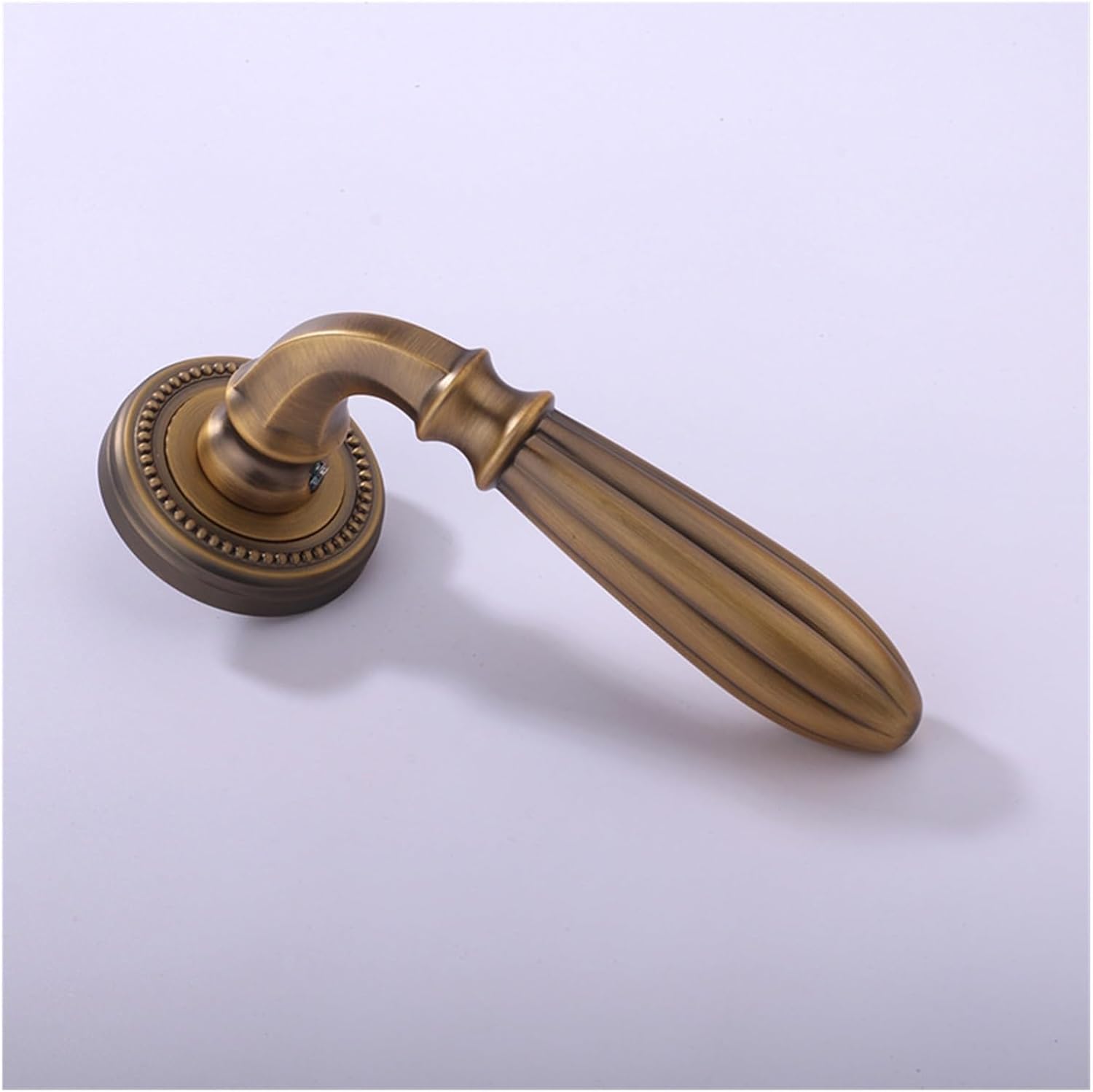 Zinc Alloy Indoor Silent Door Lock Bedroom Universal Wooden Door Handle Home Door Split Lock(Blac)