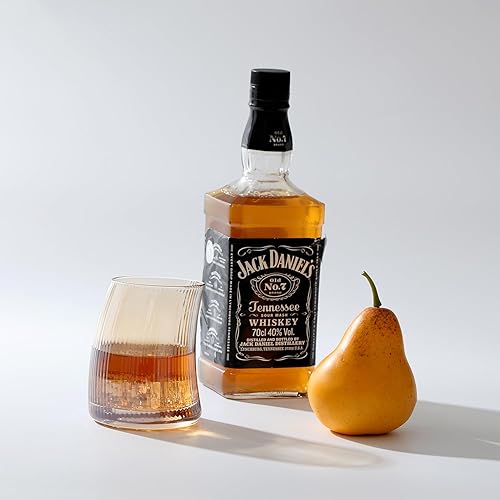 Miniatura 4 de Juego de 4 vasos de whisky, vasos acanalados de 11 onzas para whisky, bourbon, escocés y jugo, elegantes, soplados a mano, regalos para Navidad