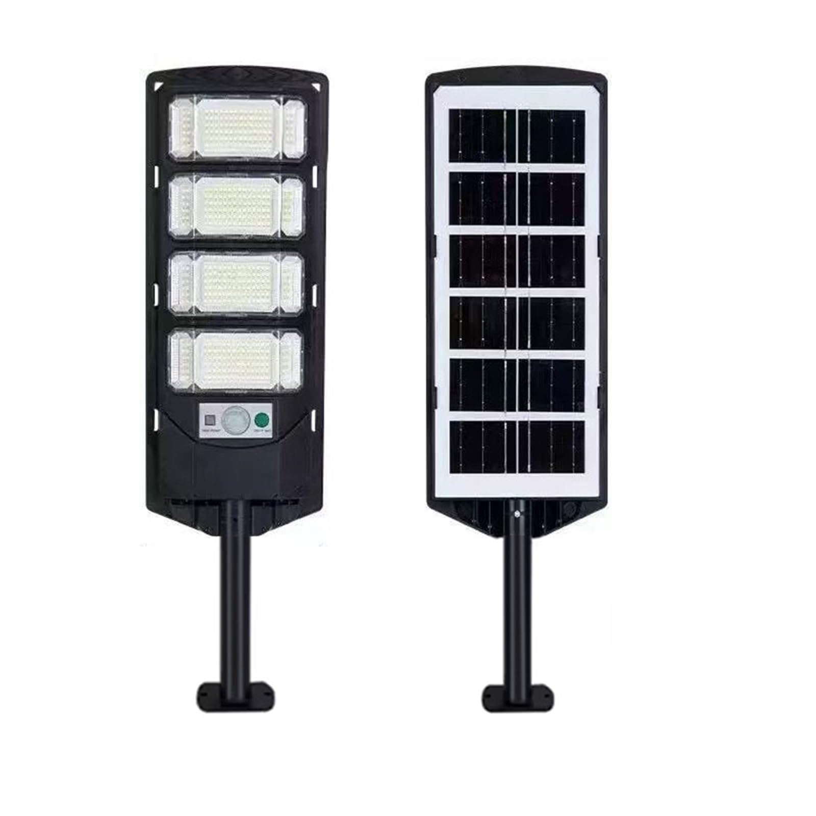 Ljljcqcns 4 100000Lm Solar Light Commercial Led Outdoor Dusk To Dawn Solar Street Light Road Area Lamp Waterproof Backyard Security Lighting(4)