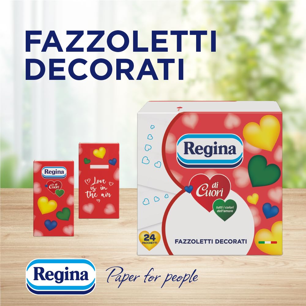 Pañuelos reina de corazones - pack de 16 paquetes