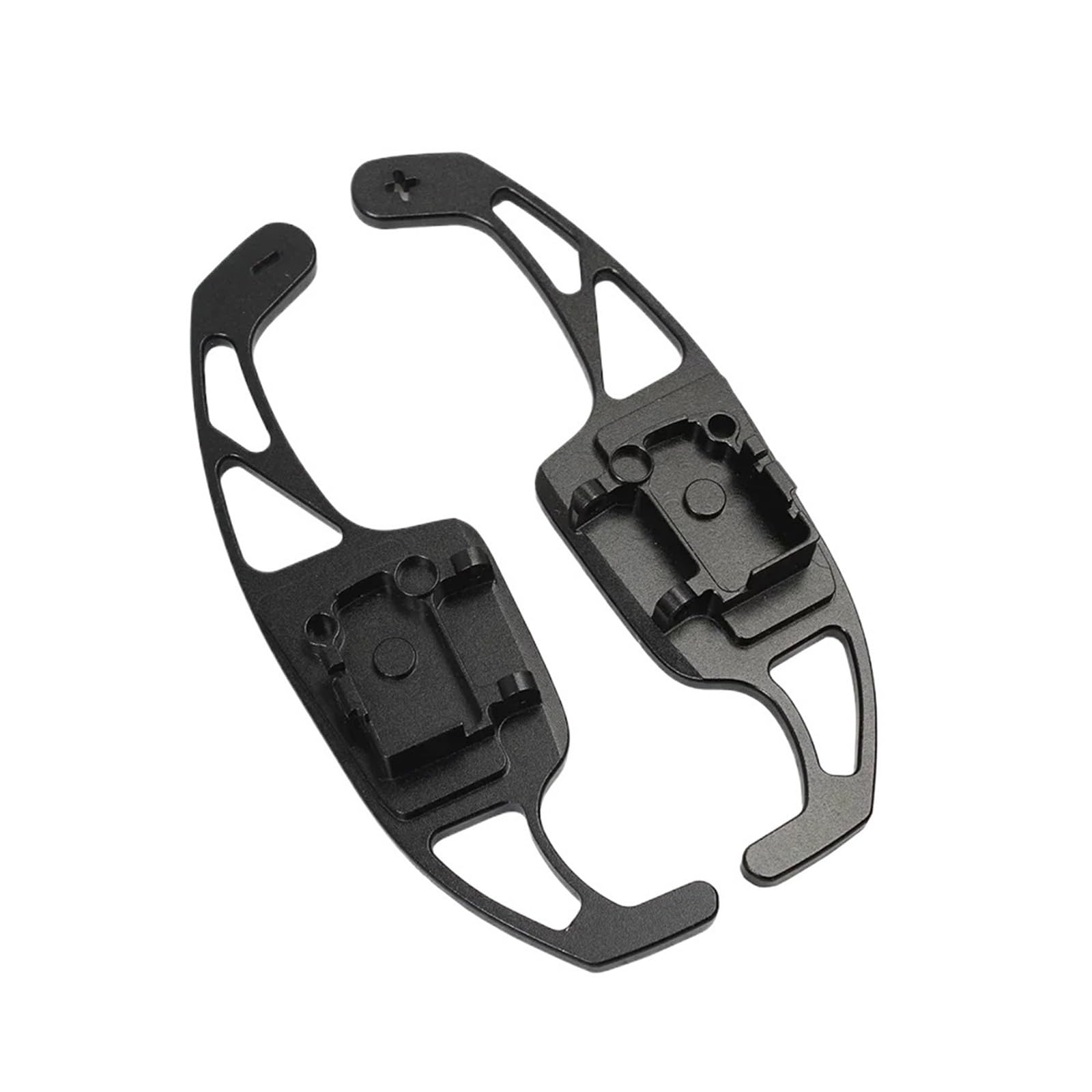 Yakisa Black Paddles Shift For Golf For Tiguan For Jetta For Gti R20 R36 Cc For Scirocco Aluminum Alloy Steering Wheel Paddle Shift Extended Paddle Shifter(Black)