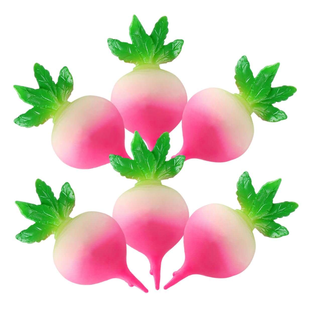 VICASKY 30pezzi Modelli Di Ravanello Finto Resina Decorazioni Vegetali Artificiali Realistiche Per Eventi e Foto