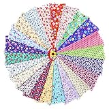 Größe: ca. 30 x 20 cm; Muster: Blumen, Punkte, Streifen, Gingham, Drucke etc. Packung mit 22 Stück.