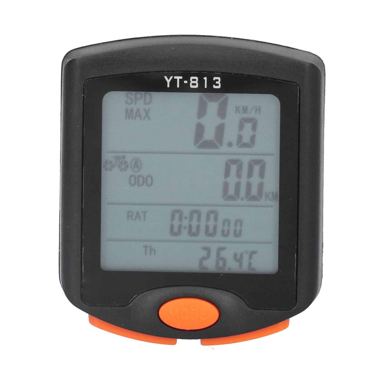 Ejoyous Computer da Bicicletta Digitale, Tachimetro per Bicicletta Wireless Impermeabile con Display Retroilluminato a LED, Tachimetro Automatico per Bicicletta con Supporto, Sveglia