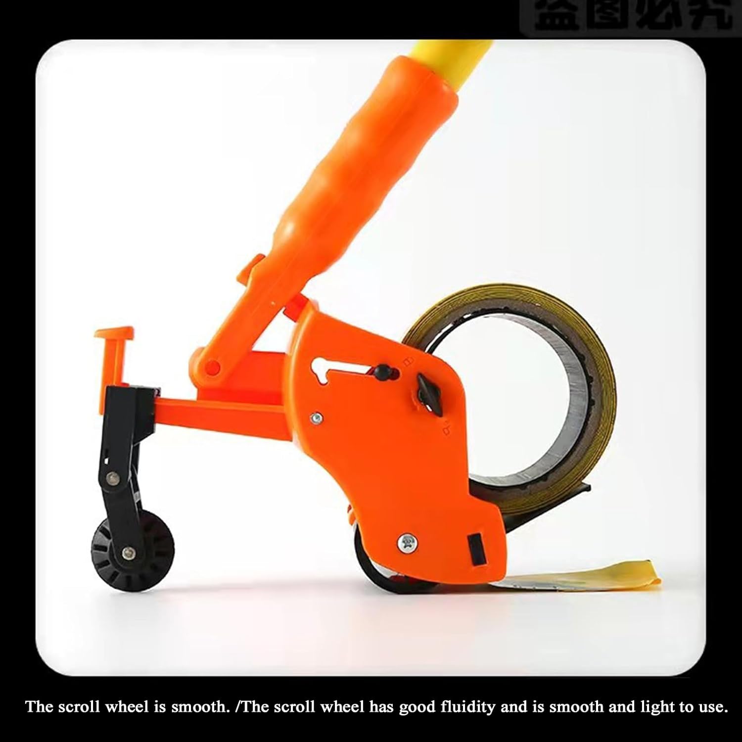 Tape Marking Machine, Hand-Push Tape Sticking Machine, Lane Marking Applicator, for Wall and Floor Painting, Driveway, Asphalt Or Concrete, Basketball Courts, Road Warnin