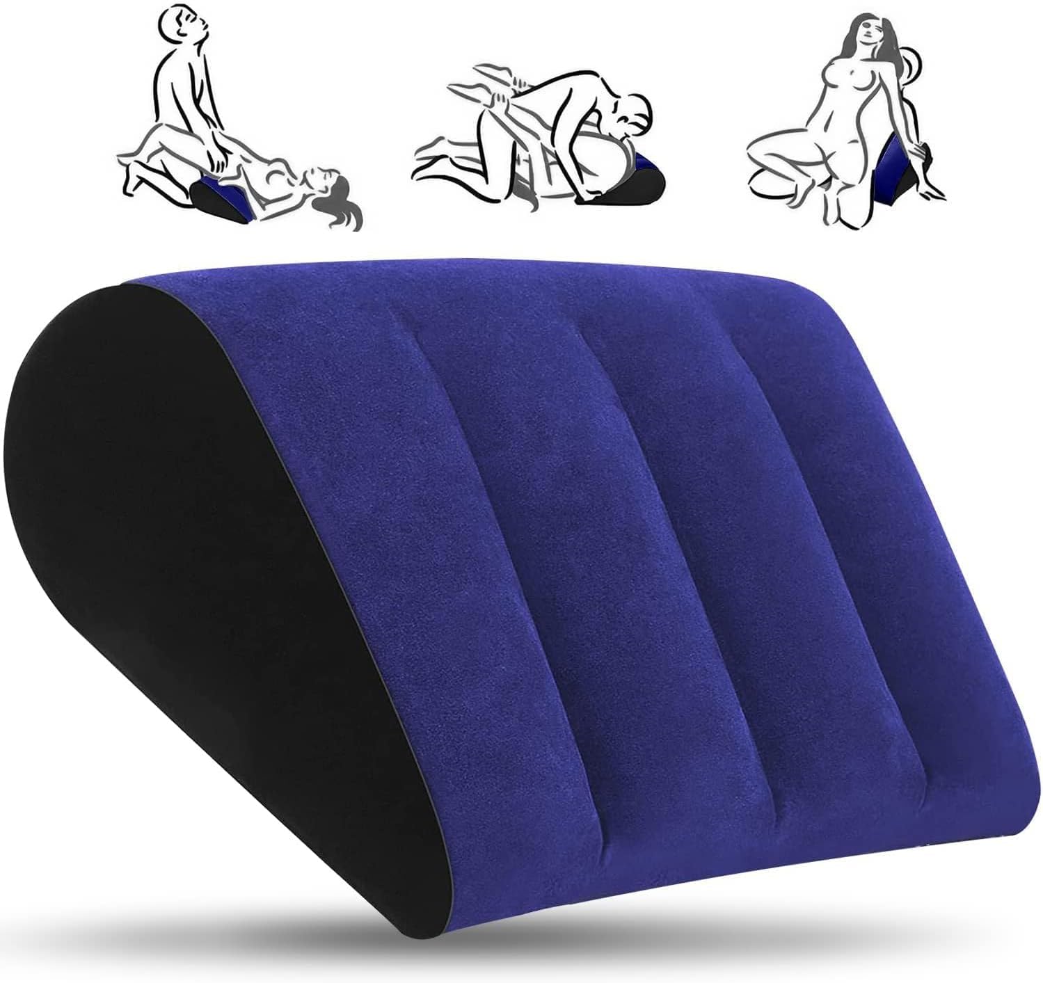 New PVC Bed Wedges Pillow, Inflatable Pillow for Couples Soft Portable Positioning Triangle Sofa Pillow Body Positioners Cushion Sex Things for Couples Sweater B87Y