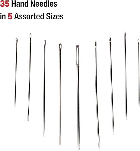 Miniatura 3 de SINGER Agujas de acolchado surtidas en compacto con enhebrador de agujas, 35 unidades