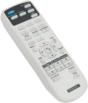 AIDITIYMI Remote Control for Epson PowerLite 1945 1950,EB-108 EB-2042 EB-2142W EB-2247U,EX71 EX3200 EX5200 EX7200,VS335W VS210 VS310 VS315W,BrightLink 536Wi 585Wi,EMP-410W EMP-822 Multimedia Projector