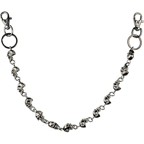Unisex Punk Chains for Pants, Heavy Duty Belt Chains Hip Hop Trousers Jeans Chain with Lobster Clasps for Wallet Keys