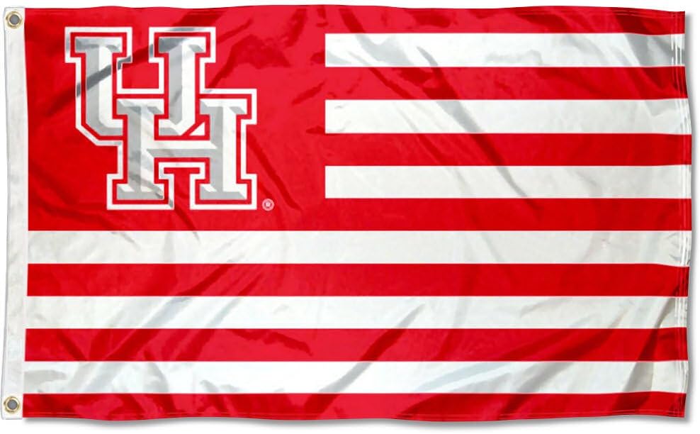 Houston Cougars Stars and Stripes Nation Flag