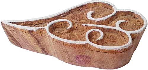 Royal Kraft Sellos de madera DIY tela, textil, arcilla, cerámica, papel, bloques de impresión de henna THZtag002