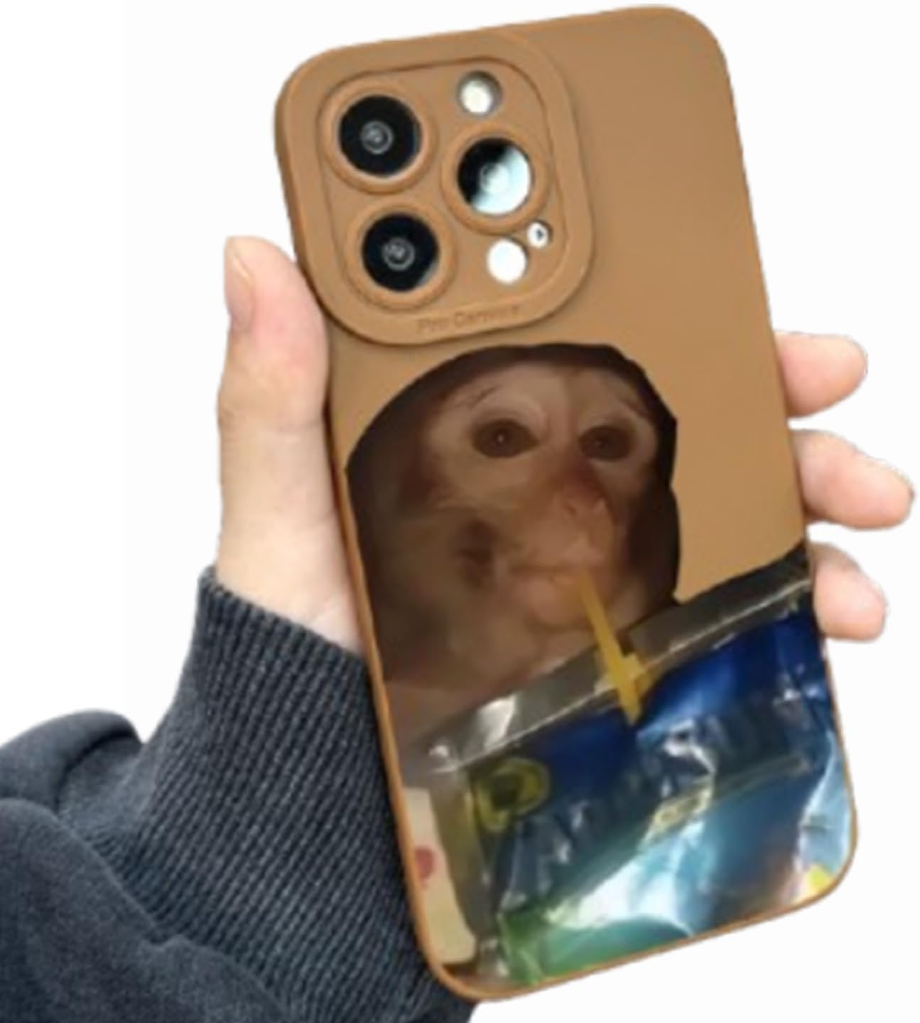 2026 New Creative Monkey Pattern Phone Case for iPhone 17/16/15/14/13/12/11 Pro Max, Funny and Cute Monkey Phone Cover (F,for iPhone17PRO)
