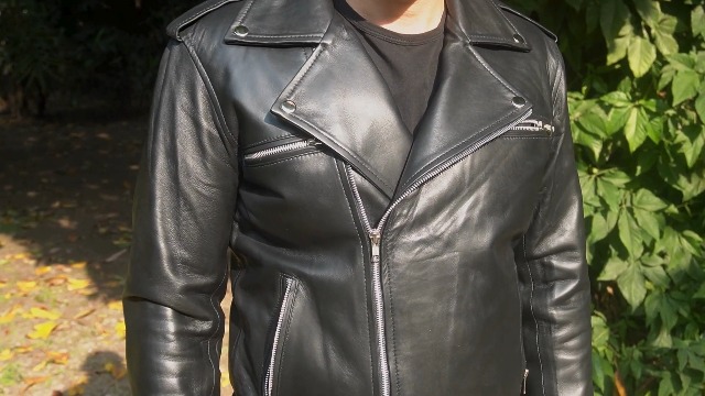 ジャケット・アウター lawgy stand neck leather cuff coat lawgy（ラウジー）の「stand neck leather cuff coat（その他