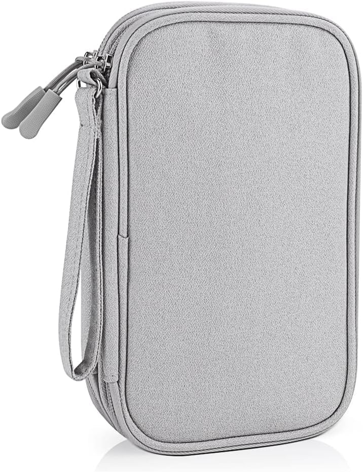 CLOUDFOUR Organizer Carry Case for Cables, Hard Drive, Earphones, Memory Card, SIM and Other Small Electronic Accessories Portable Storage Bag for Stationery, Charging Cables and Gadgets.