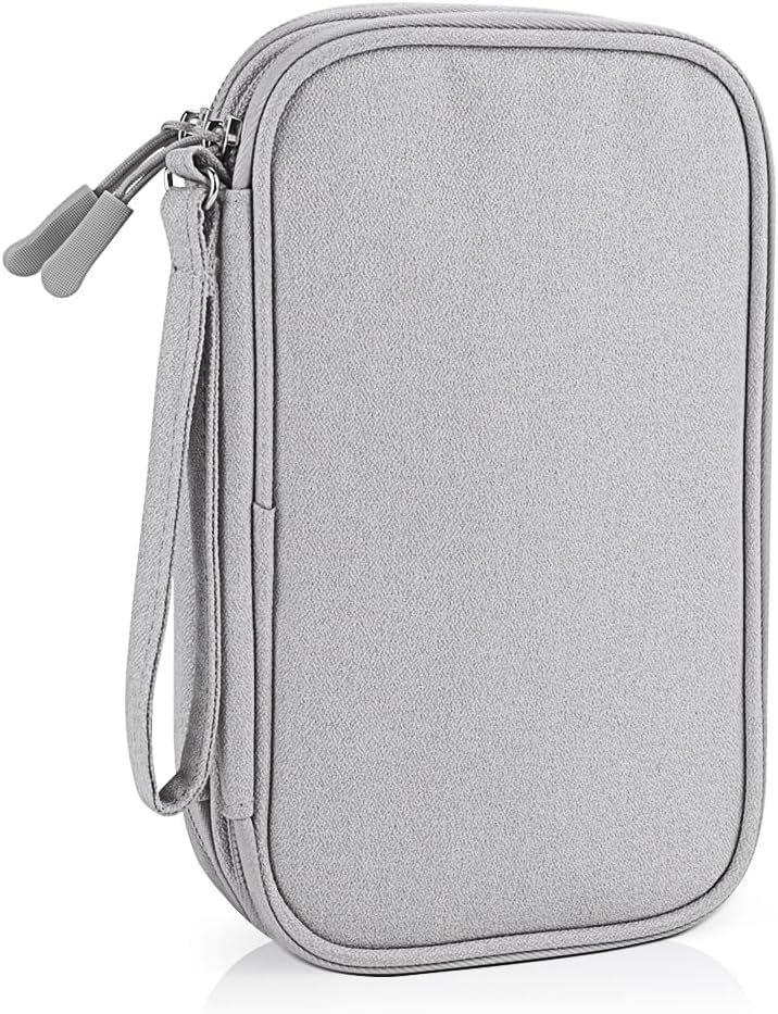 CLOUDFOUR Organizer Carry Case for Cables, Hard Drive, Earphones, Memory Card, SIM and Other Small Electronic Accessories Portable Storage Bag for Stationery, Charging Cables and Gadgets.