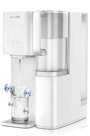 Reverse Osmosis Water Filter Countertop, Philips 6-Stage RO System Water Filter with 2 Internal Aquapolyn and Portable Pitchers NSF/ANSI 372 Certified, TDS Lead Reduction