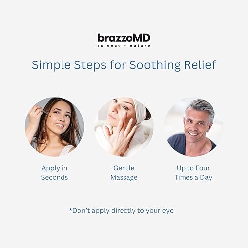 Miniatura 4 de brazzoMD Alivio de orzuelo formulado por médicos, ayuda a los calaziones, fabricado con árnica y caléndula de 1.0 onzas líquidas.