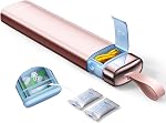 Vaydeer Organisateur de grande pilule hebdomadaire 2 Temps par jour, Métal 7 Pill Box de jour avec double protection,AM PM Pill Case pour les médicaments, vitamines, huiles de poisson, suppléments(noir)