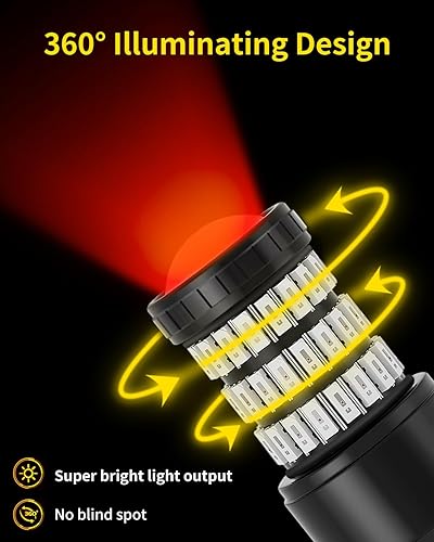 Miniatura 2 de Brilliant Red 3157 3156 3057 3056 Bombillas LED con proyector de luces traseras de freno compatibles con Toyota Tundra 2007-2017 2018 2019 2020