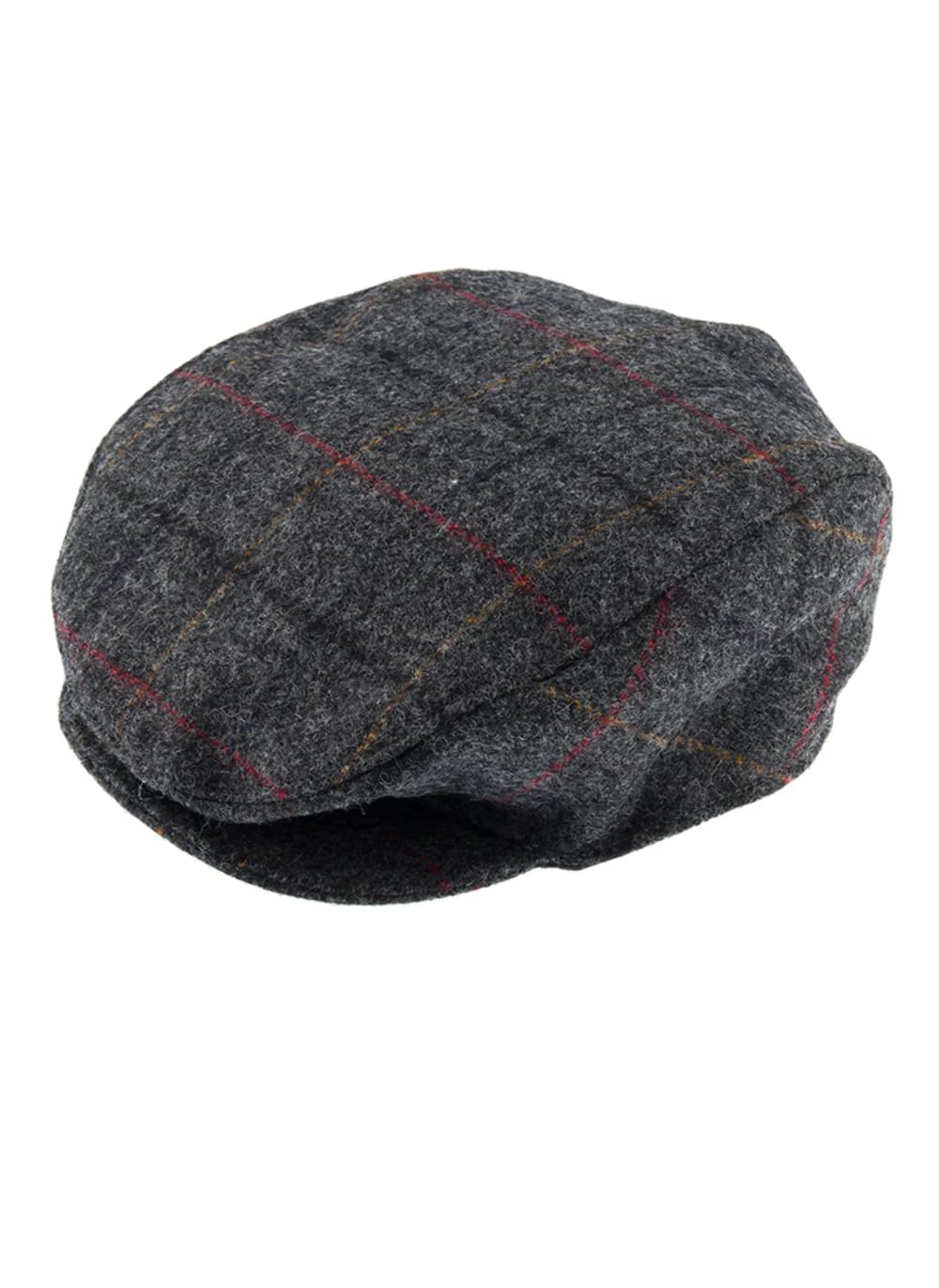 Dents Men's Charcoal Abraham Moon Tweed Flat Cap L