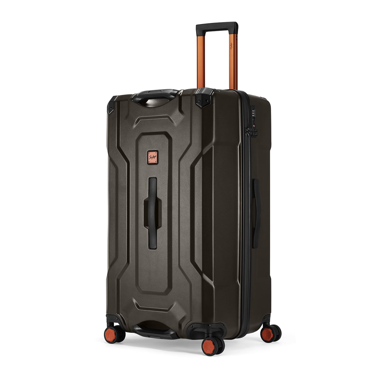 Nomad 8 Wheel Check-in (Large) Hard Case Trolley Bag | Flushed TSA Lock | Durable ABS & Polycarbonate Luggage | 3 Year International Warranty | 79.5 CM Suitcase for Travel | Charcoal Black-image-44