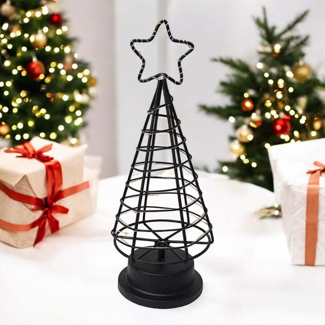 ecofynd 12 inches Metal Trellis for Plants, Decoration Plant Stakes for Flower Plant Support, Garden Climbing Plant Trellis for Outdoor Amaryllis Orchid Lily Rose (1 Pack, BLK, TR021)-picture-25