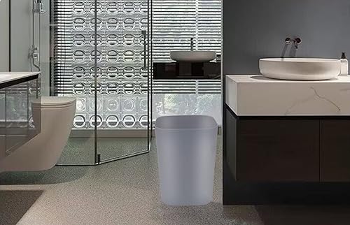Miniatura 5 de Gereen Cubo de basura de 2 galones, pequeño cubo de basura para baño, dormitorio, cocina, encimera debajo del fregadero (1, gris)