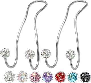 Bling Car Headrest Hooks for Purses and Bags, 2023 Upgraded Car Purse Hook Universal Car Seat Headrest Hooks Metal Car Bag Hooks Purse Hook for Car Auto Purse Holder Hanger Hook, Silver