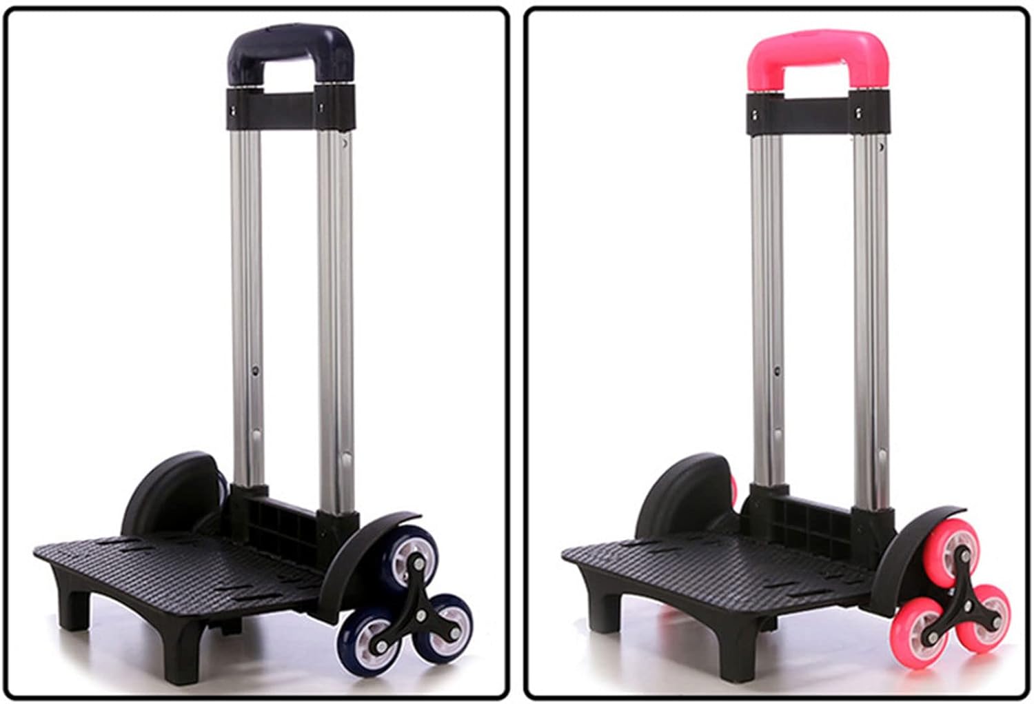 6 Backpack Trolley Foldable Rolling Luggage Carts Trolley Cart Students Luggage Travel Hand Cart for Backpacks