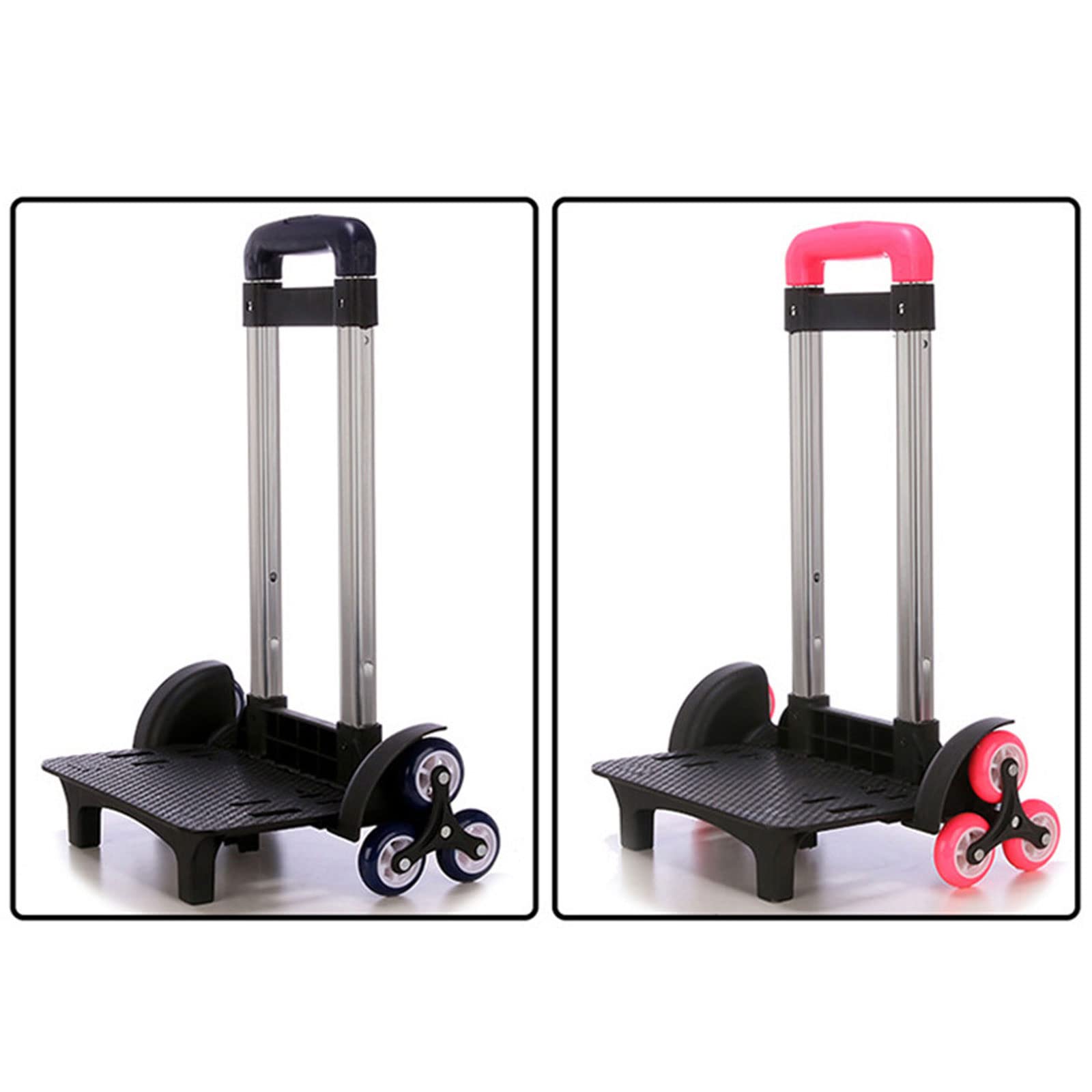 Carro de equipaje con 6 ruedas, carro, plegable, carrito de mano, bolsa escolar, equipaje, mochila
