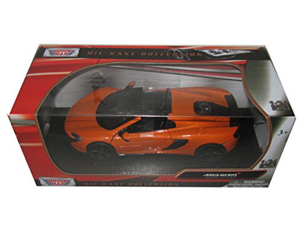 Showcasts Collectibles 650S Spider Convertible 1/24 Scale Diecast Model Car Orange