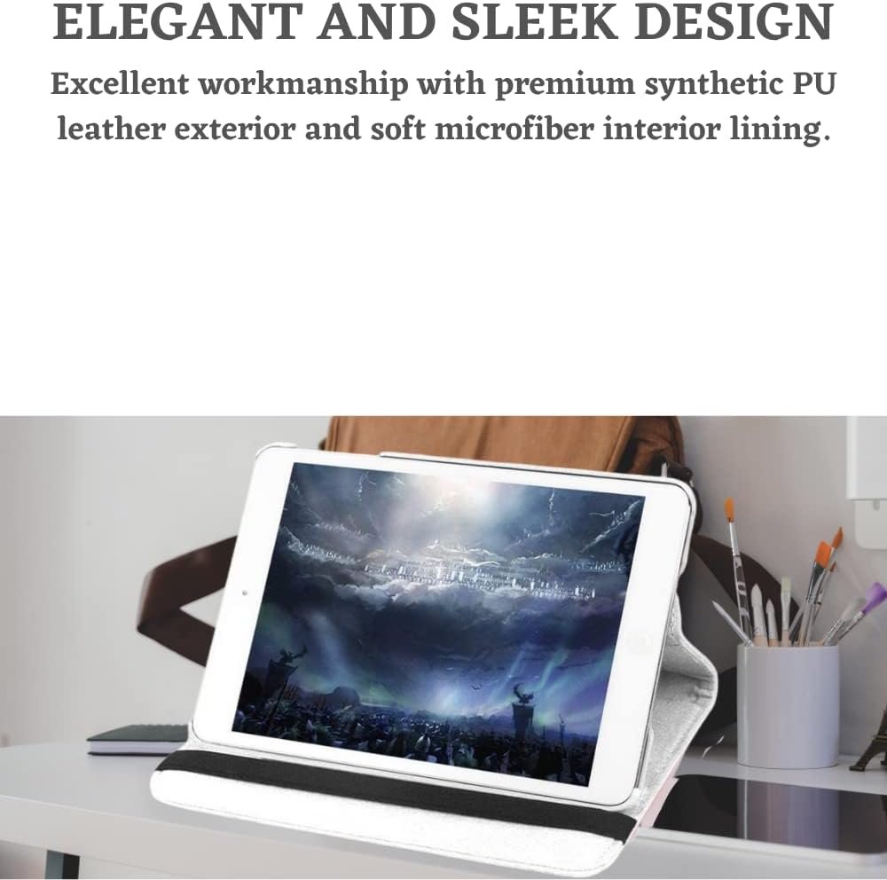 360-Degree iPad Air Case 1st Generation, Protective Case for iPad Air 1 Case / 360° Rotating Stand for Apple iPad Air 1, Slim Lightweight iPad Air 1st Generation Case, White