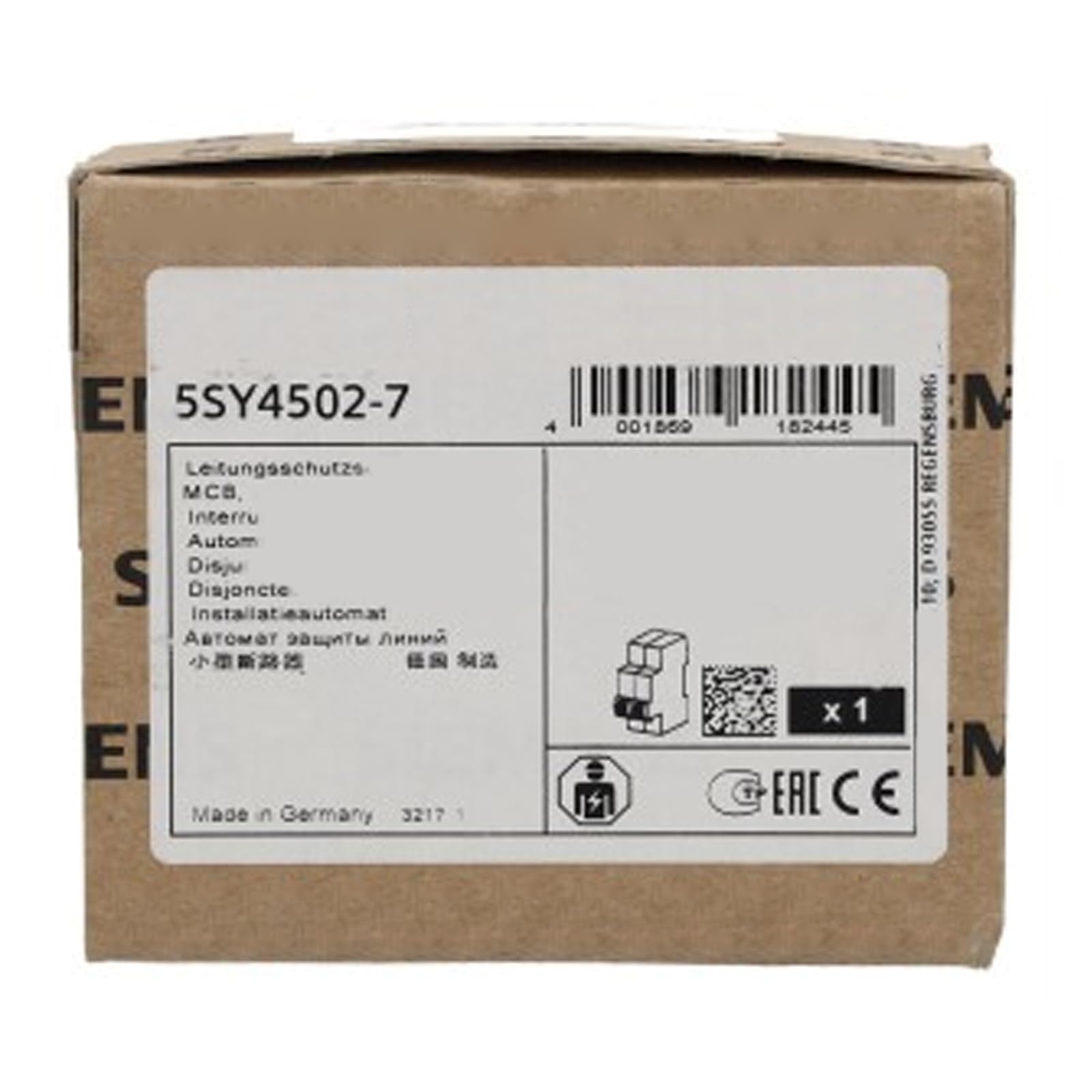 5SY4502-7 disjoncteur 5SY45027 matériel électrique neuf scellé pour armoire