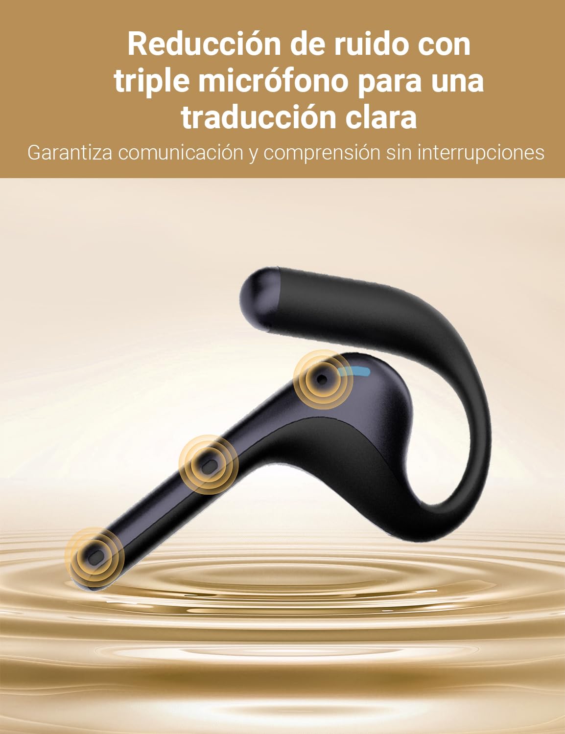 Timekettle W4 Pro Al Auriculares Intérpretes, Traducción Simultánea Bidireccional, Dispositivo Traductor que Soporta 40 Idiomas, auriculares traductor en tiempo real para Vídeos y Llamadas Telefónicas