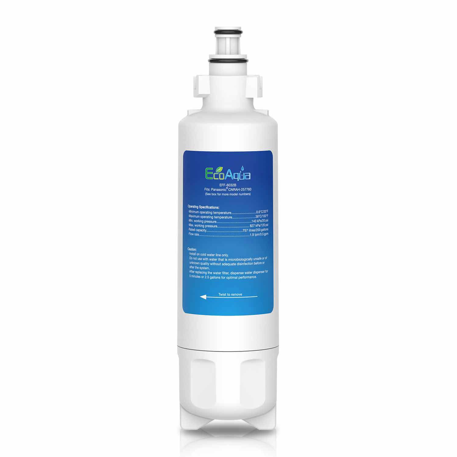 Filtre CNRAH-257760 compatible ECOAQUA forme carrée haute capacité - 8