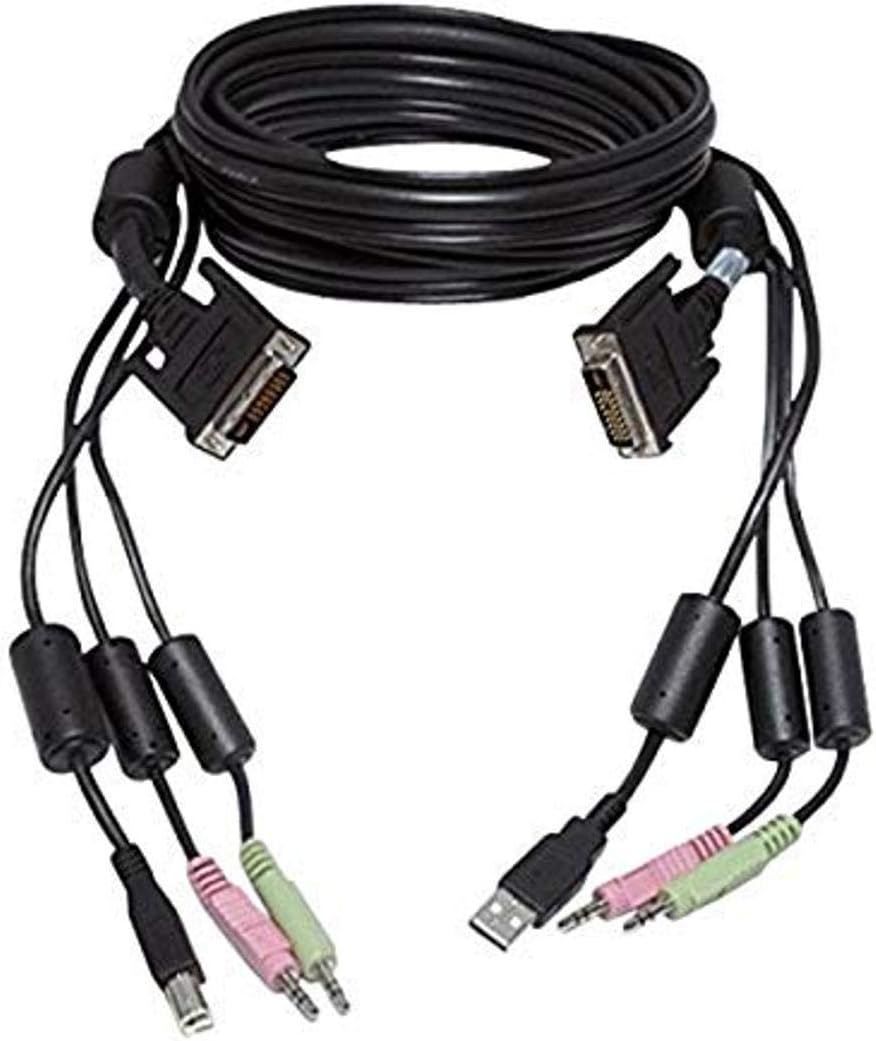 Avocent CBL0025 USB Keyboard and Mouse Cable Set for SwitchView SC4UAD / SC420 / SC440 KVM Switches (Black, 6 ft.)